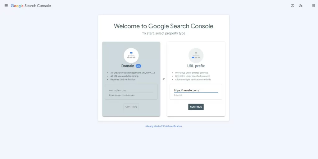 اتصال سایت به کنسول گوگل